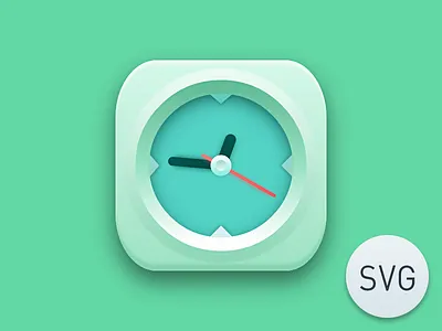 Clock Icon Svg clock css html svg training