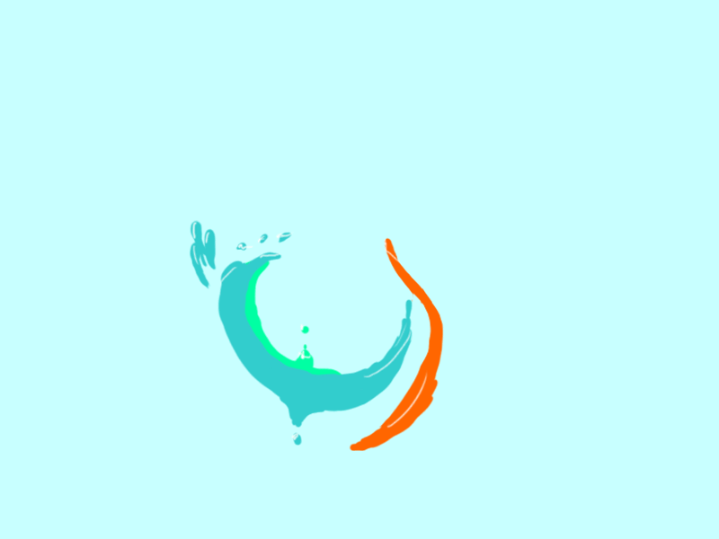 Splash! 2d animation cel exclamation flat infinite loop vector