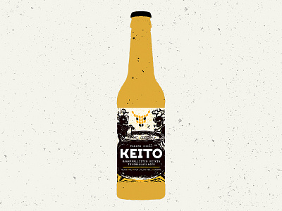 Keito Mockup beer bottle illustration mockup