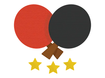 TableTenn.is logo - WIP black branding logo paddles ping pong red stars table tennis