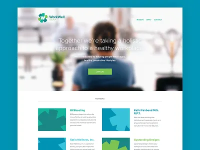 A Healthy Workplace home page website