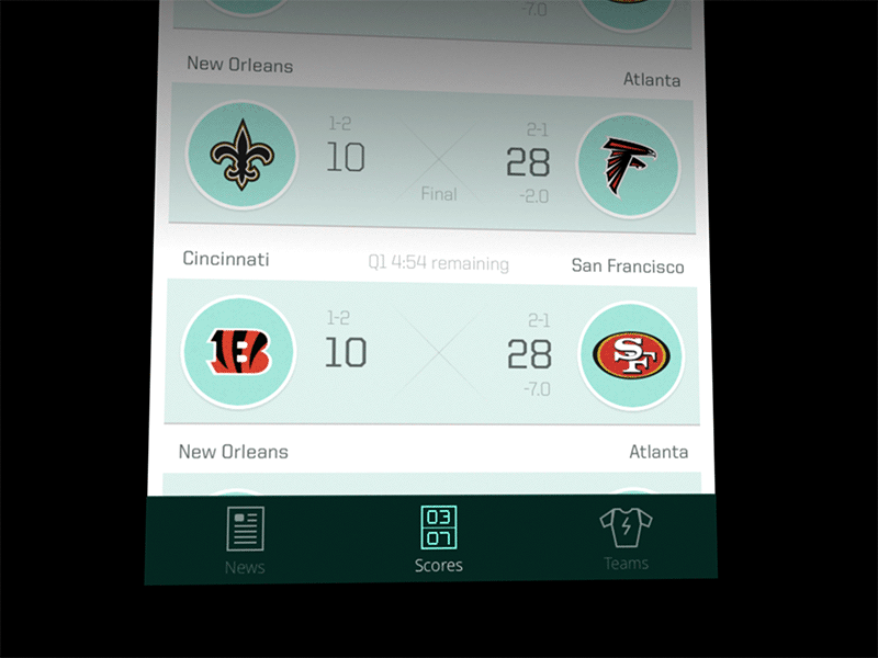 Sports Toast Test (Better View) mobile notifications sports toast ui kit