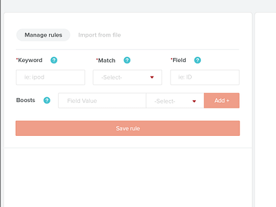 panels!!!!!! fusion input field lucidworks orange search ui