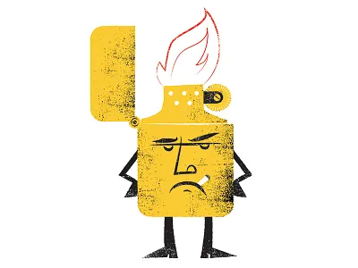 Mr. Zippo face illustration your face zippo