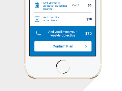 Standard Life Goalkeeper App app flat mobile ui design