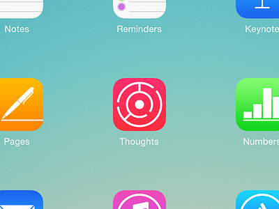 Thoughts icon ios ipad iphone