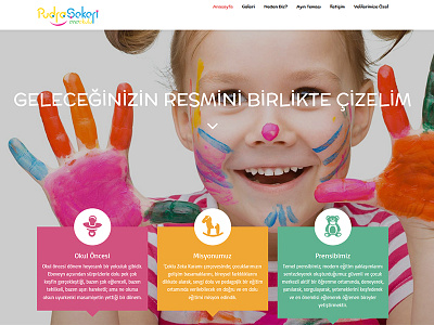 Pudra Şekeri Anaokulu child children front end front end development html5 school web design web development wordpress