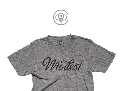 Modest cotton bureau lettering modest