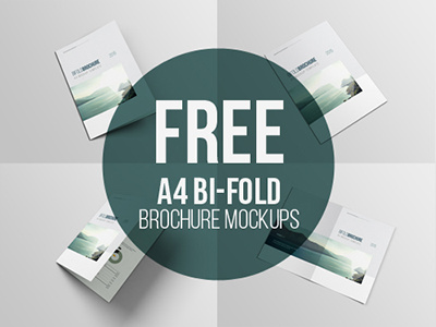 A4 Bifold Brochure Mockup bifold brochure download free freebie mockup psd template