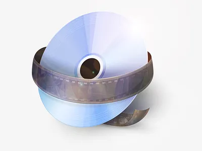 Video icon cd icon ui video