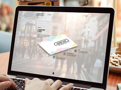 Comfort Card Landing card landing page lp ui ux web design website