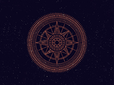 Compass compass line linework nautical nickvlow sea stroke