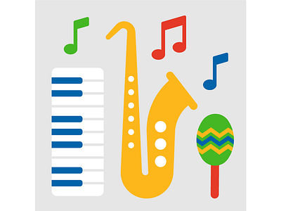 Edurio Music board key notes saxaphone