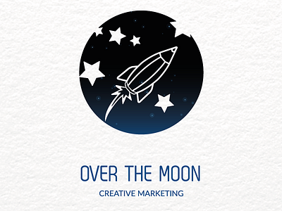 Over The Moon Logo branding logo moon