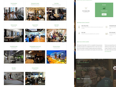Coworking and index details philly