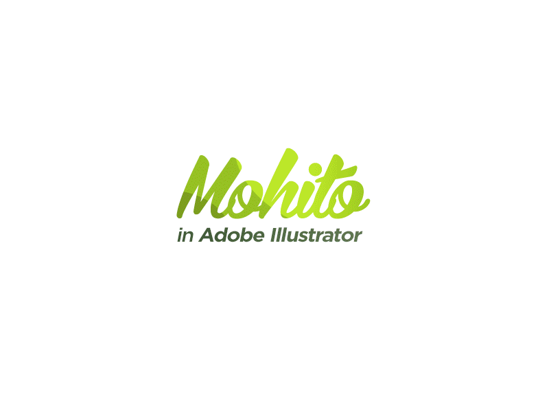 Mojito adobe animation cgi creative dribbble drink free freebie gif illustration illustrator mojito