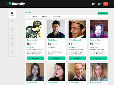 Fluentify search grid (beta 2013) search tutors ui users