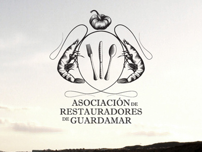 Guardamar Restaurateur Association Logo animal brand food graphic design illustration logo proposal restaurant visual identity