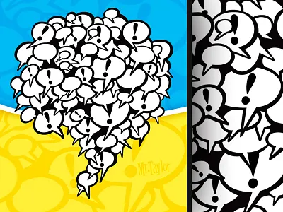 Artomatic419! Quote Bubble of Quote Bubbles illustration vector