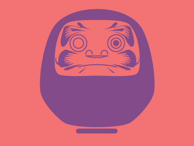 Daruma daruma icon illustration japan vector