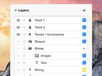 Layers Panel app os x ui ux yosemite