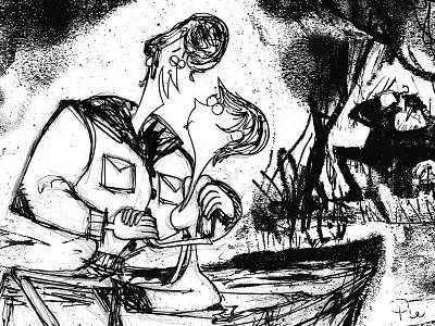 Hooked character design drawing illustration