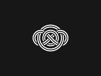 Logo Infinity Planet black branding bright circle design identity infinity logo planet space symbol vector