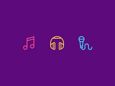 Music Icons headphones icons justas microphone music music icons music outline icons note outline icons