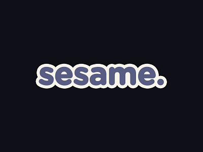 Sesame.Seed logo typeface typography
