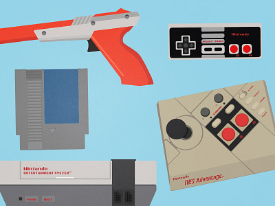 Old School Gaming games gaming graphic design illustration nintendo