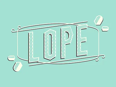 Lope Restaurant branding logo restaurant vintage