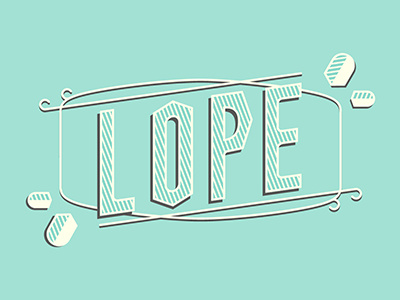 Lope Restaurant branding logo restaurant vintage