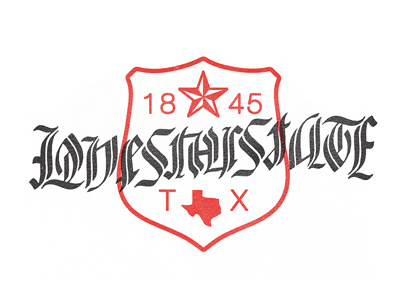 Lone Star State Ambigram ambigram flip font illusion lettering rotate text turn typography words