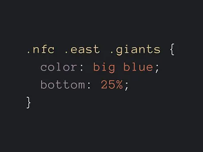 New York Giants CSS Pun css giants new york pun