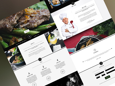 Fishbone Vintage Bar & Resto Template bar restaurant retro vintage webdesign