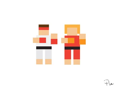 Ryu_Ken design graphic icons illustration ken ryu streetfighter