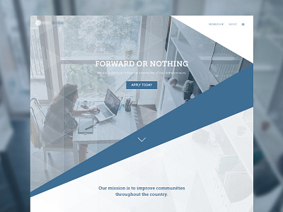 Landing Page WIP angle angles concept entrepreneur hero home landing page site website wed wip