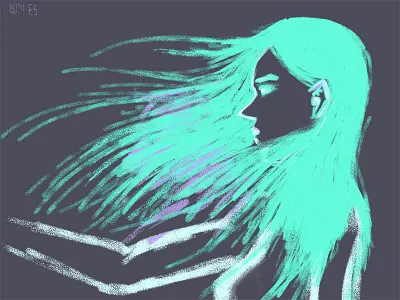 woman hair brushes 2d illustration