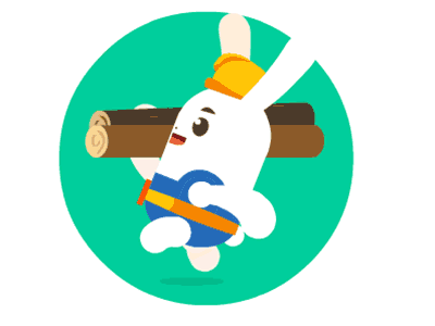 loading gif--running rabbit bunny gif rabbit run wood worker