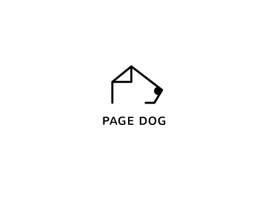 Page Dog (SOLD) dog icon logo page paper