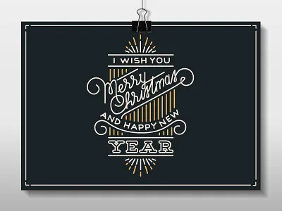 Merry Christmas! calligraphy christmas drawn hand handmade lettering new typography year