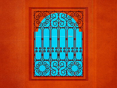 Grill grill illustration morocco sky window