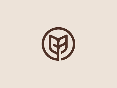 Logo mark branding agency foods logo grid leaf lines logo designer logotype monogram negative space vietnam vietnam advertising agency