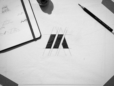 M Mark graphic design icon identity letter letter m logo logo mark m mark monogram sketch