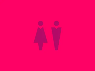Lavatory Icons bathroom gender icons men minimal modern restroom women