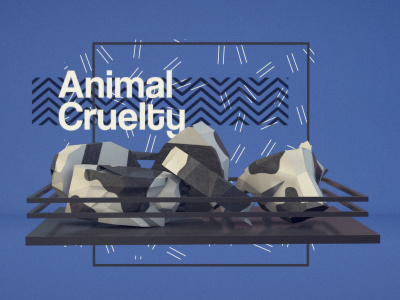 Vegamism Motion animal c4d cruelty low poly motion vegan