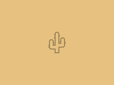 Cactus icon illustration logo vegetation