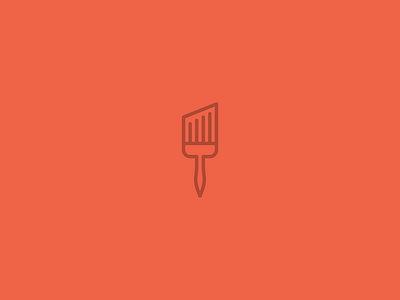 Brush brush icon illustration logo