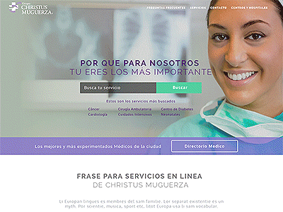 CM web proposal gif health hospital proposal propuesta ui web