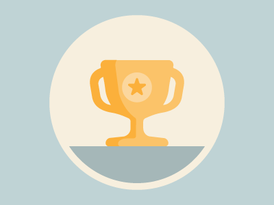 Trophy Icon Colored icon illustration illustrator star trophy